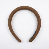 itschelchels Brown Knit Headband for Women | Handmade Fabric Covered Hairband | Minimalist Everyday Hair Accessory | Soft Comfortable Original Design