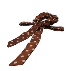 Ribbon Scrunchie in Hot Cocoa