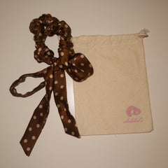 Ribbon Scrunchie in Hot Cocoa
